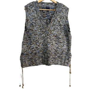 A|E Sport  and co blue brown tone knitted sweater vest 
size 2x